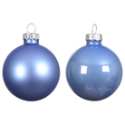 Glass Baubles – Enamel and Matt Mix (Sky Blue, 10 Pack) - WowCornwall