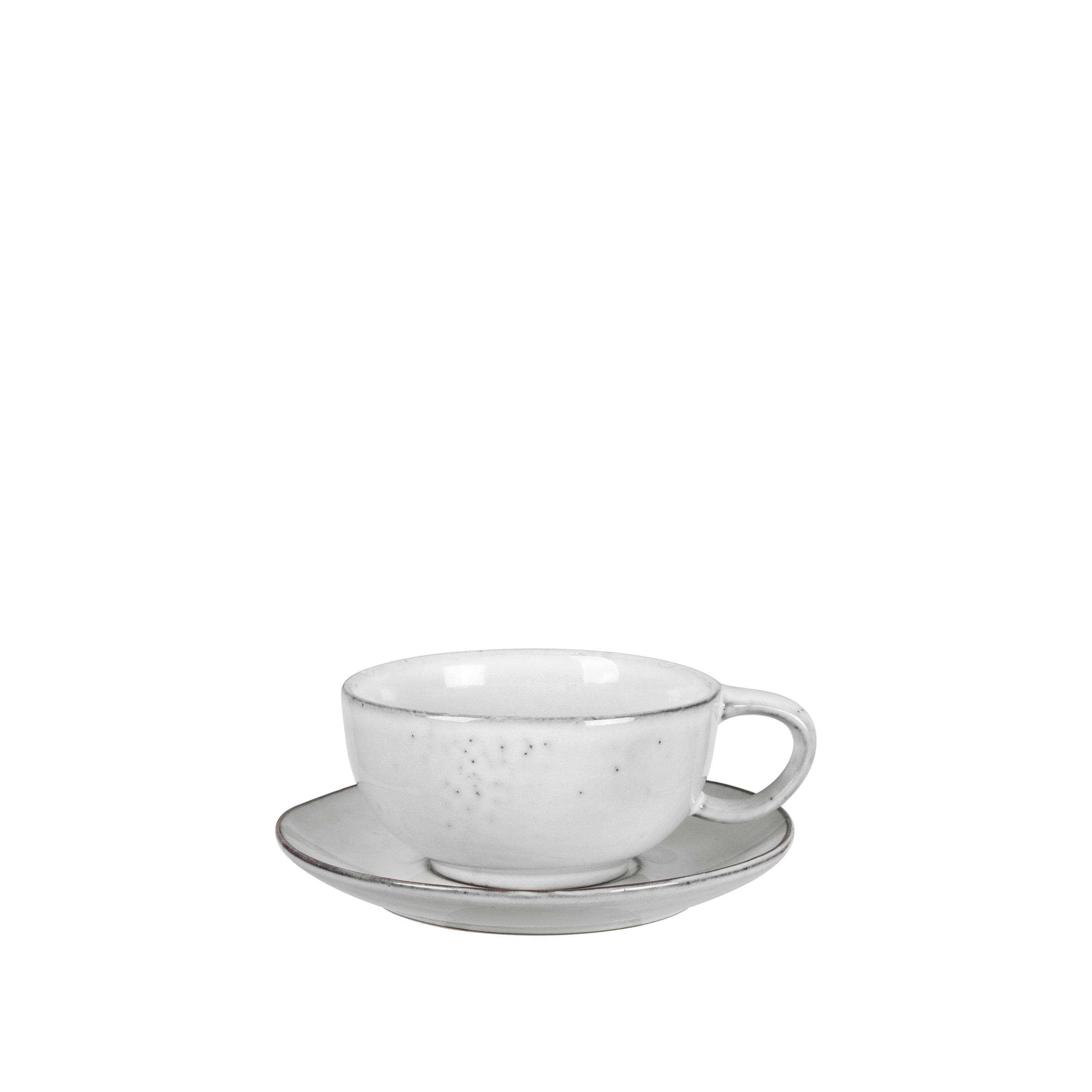 Broste large Cup and Saucer sand