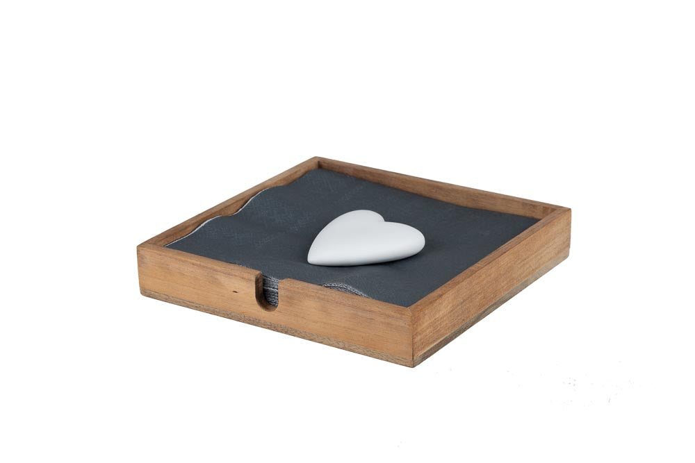 Napkin Holder, Heart - WowCornwall