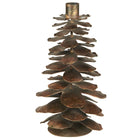 Metal Tall Pine Cone Candle Holder - WowCornwall
