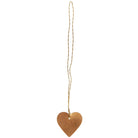 Mini Metal Hanging Heart Decoration - WowCornwall