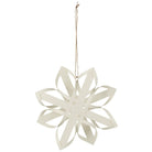 Hanging White 8 Sided Paper Star - WowCornwall