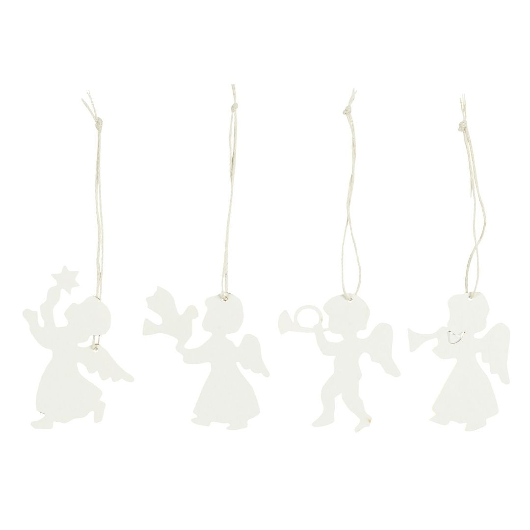 4 Assorted Paper Cut Cherubs - WowCornwall