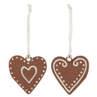 Hanging Gingerbread Hearts - WowCornwall