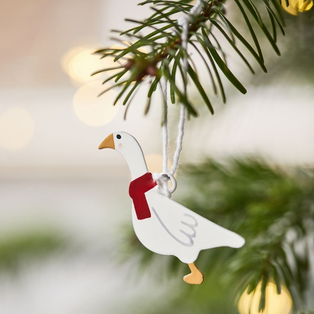 Hanging Goose Decorations x 4 - WowCornwall