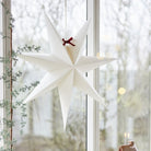 7 Sided White Paper Star - 26cm - WowCornwall