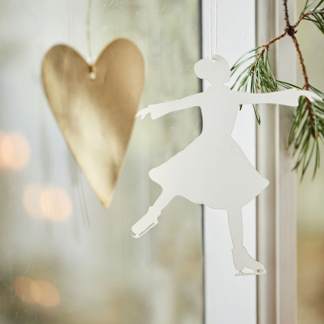 Paper Cut Ice Skater - WowCornwall