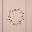 Brass Leaf and Berry Wreath - WowCornwall
