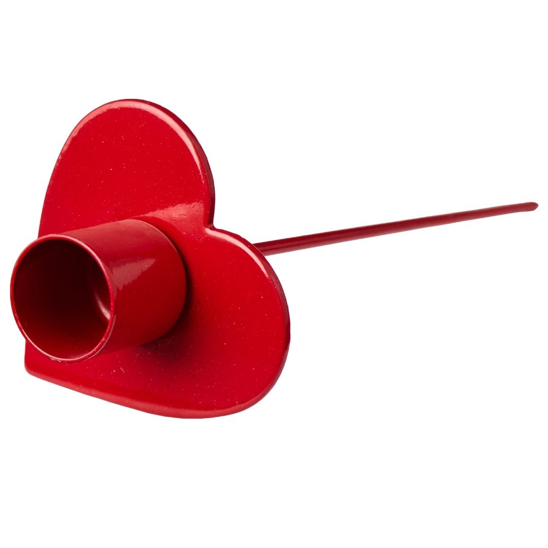 Heart-Shaped Candle Holder Spear - WowCornwall