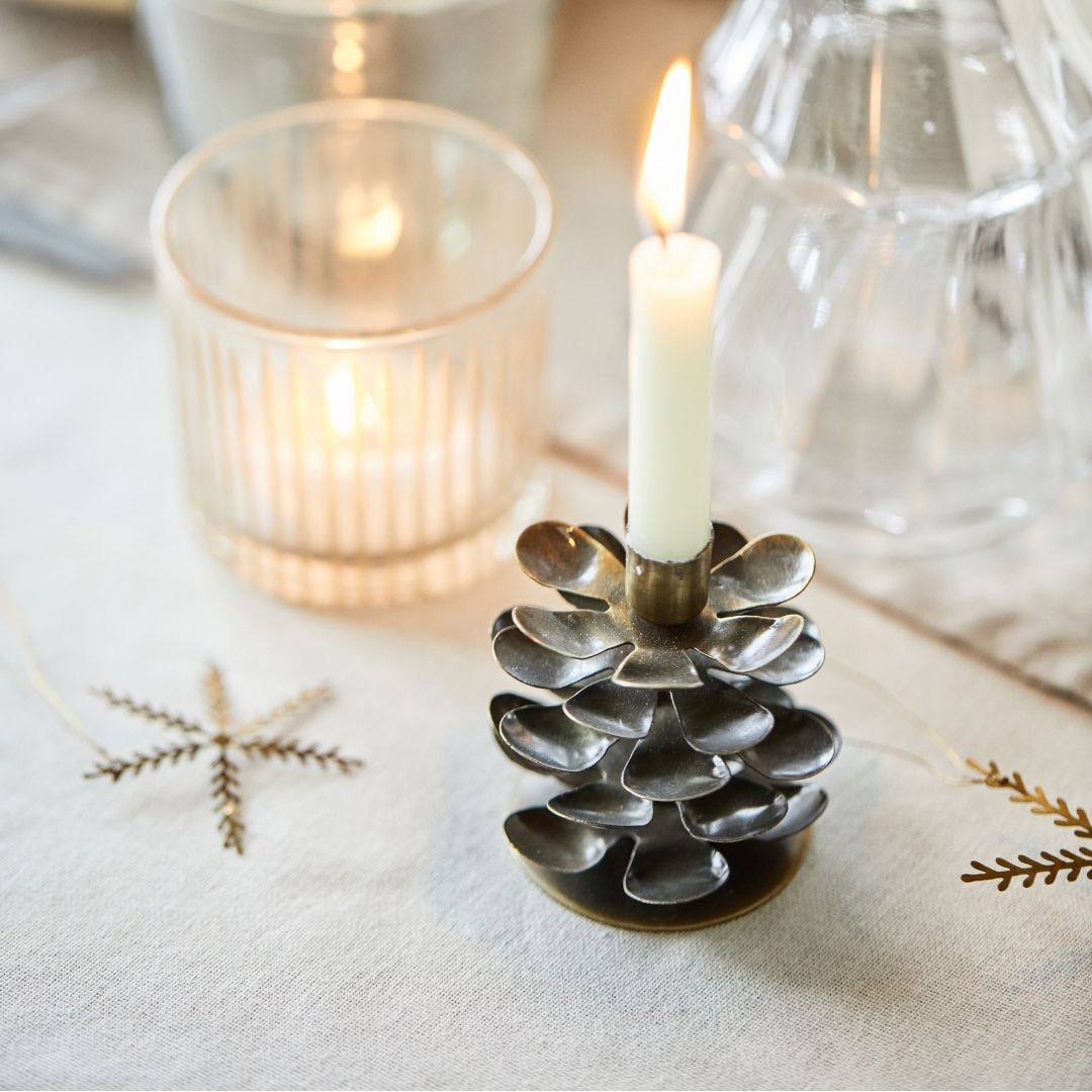 Pine Cone Candle Holder - WowCornwall