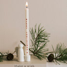 Merry Christmas Taper Candle - WowCornwall