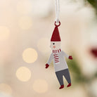 Santa's Helper Couple Hanging Ornament Set of 2 - WowCornwall