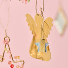 Brass Angel Hanging Ornaments x 5 - WowCornwall