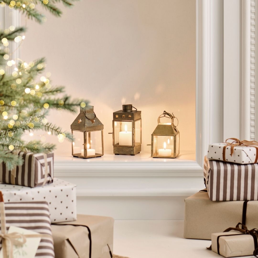Mini Brass Lantern - WowCornwall