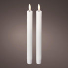 LED wick dinner candle wax wave top indoor