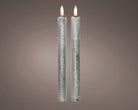 LED wick dinner candle wax wave top steady indoor