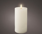 LED wick candle wax melted top indoor