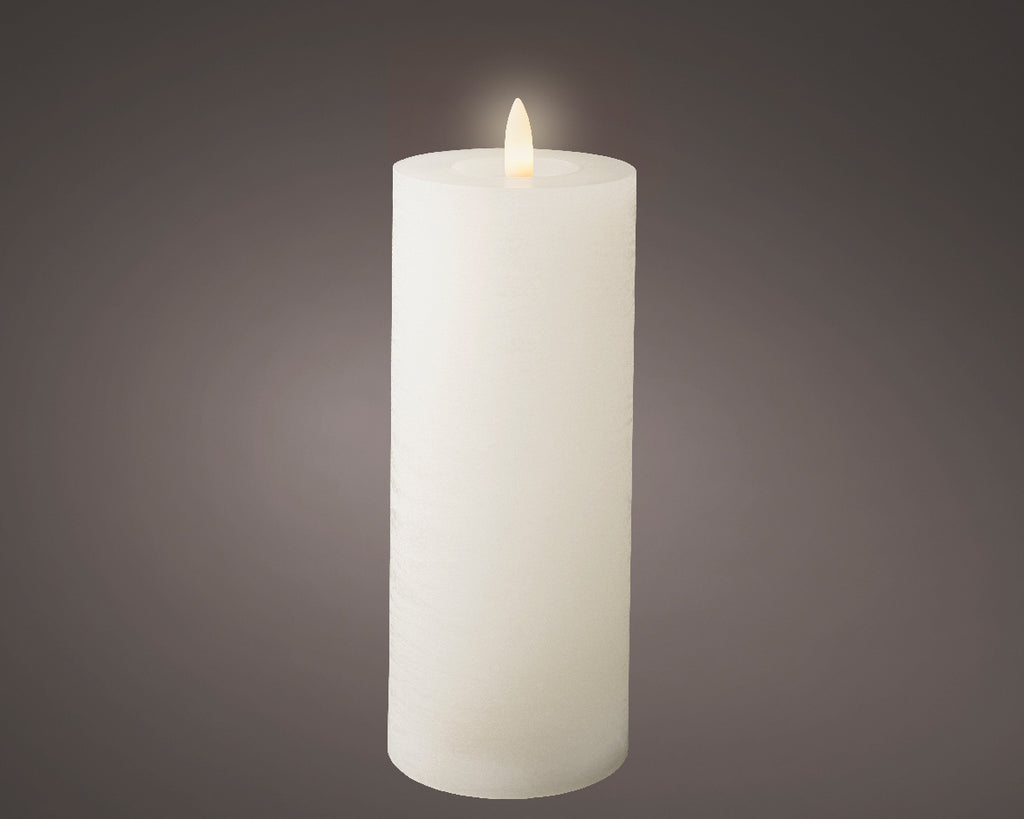 LED wick candle wax melted top indoor