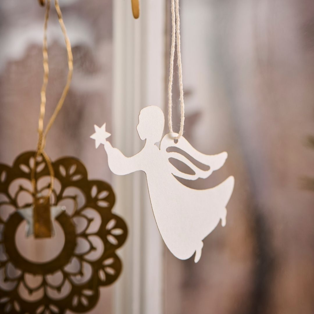 4 Assorted Paper Cut Angels - WowCornwall