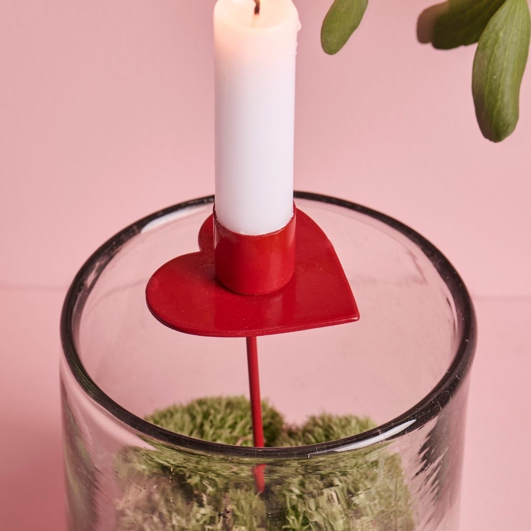 Heart-Shaped Candle Holder Spear - WowCornwall