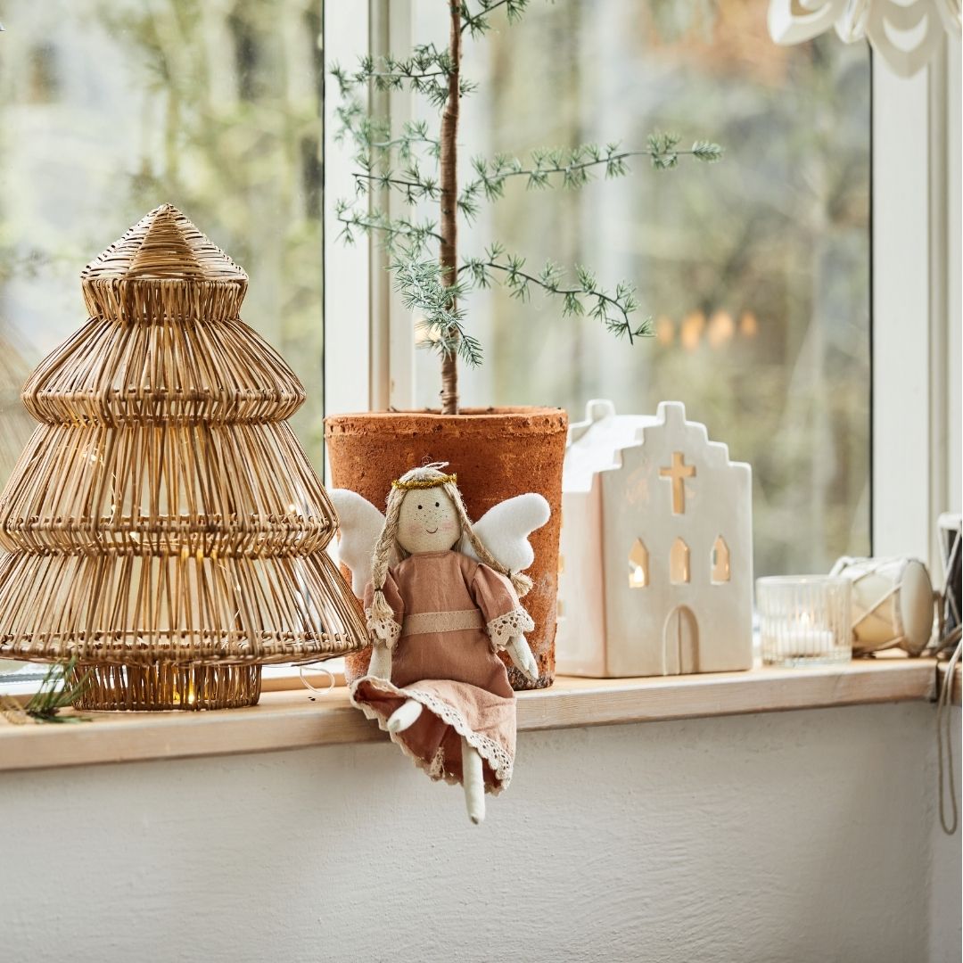 Off White Church Tealight Holder - WowCornwall