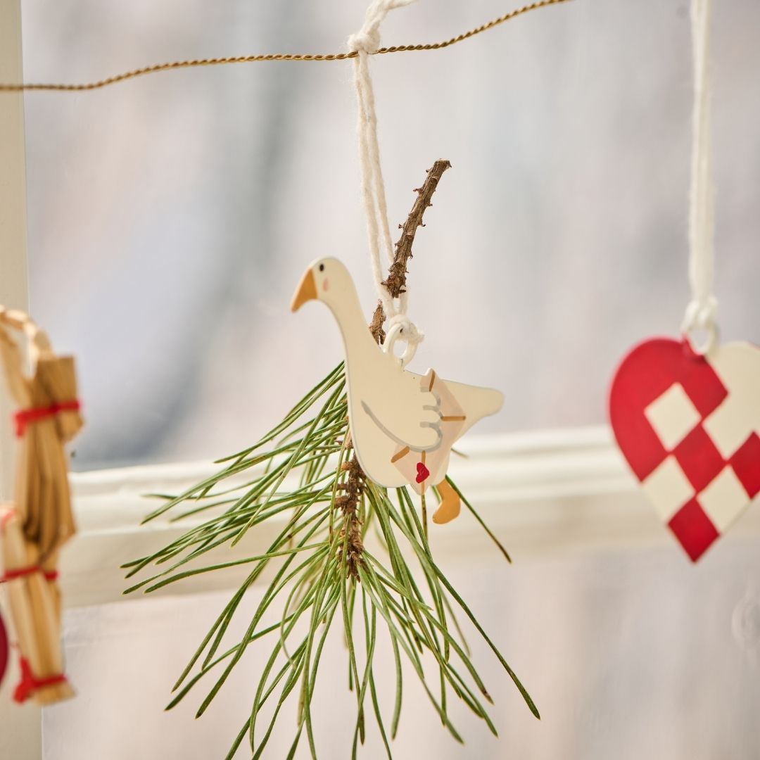 Hanging Goose Decorations x 4 - WowCornwall