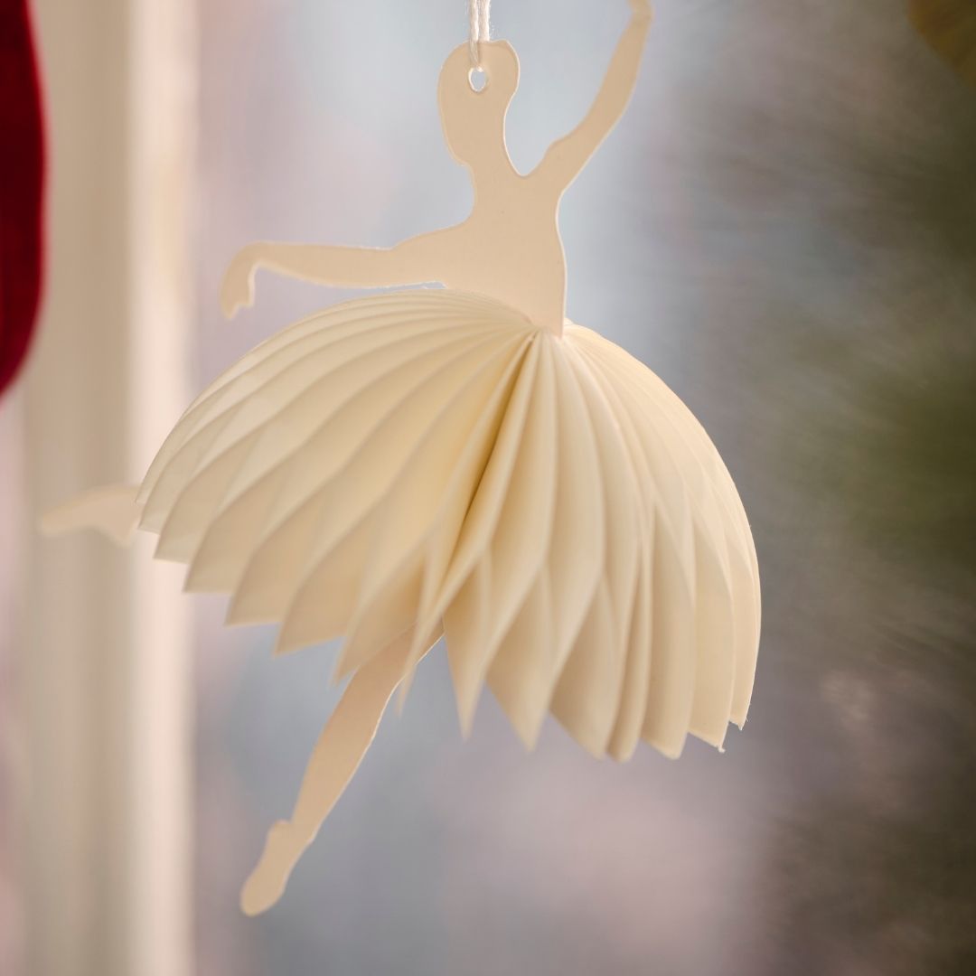 Paper Cut Ballerina in Dance Position - WowCornwall