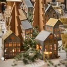 Set of 3 Assorted Metal House Tealight Holders - Each - WowCornwall