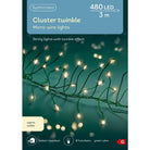 Micro LED cluster lights 8 function twinkle effect outdoor 480 LED - WowCornwall