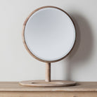 Winnard Dressing Mirror in Oak & Black - WowCornwall