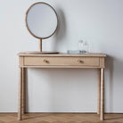 Winnard Dressing Mirror in Oak & Black - WowCornwall