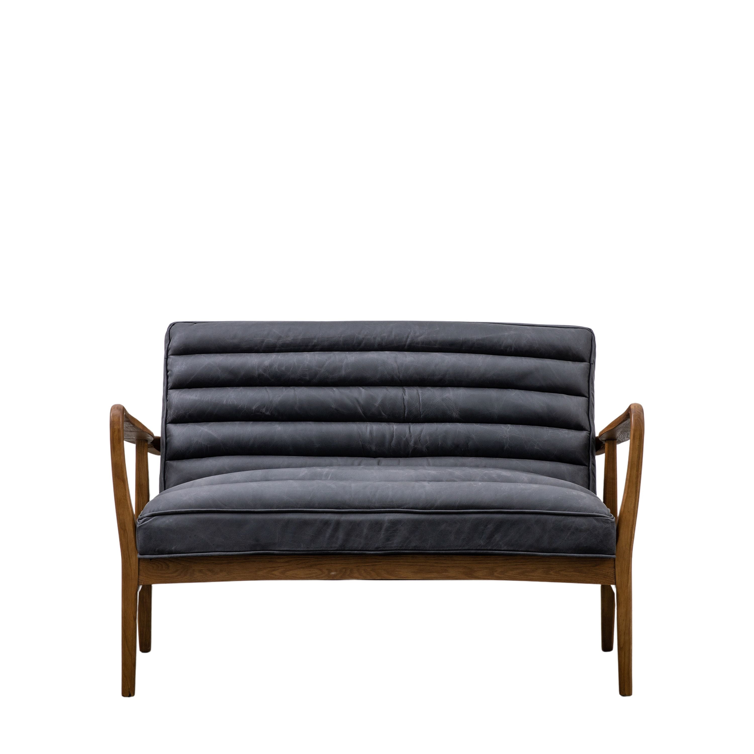 Datsun 2 Seater Sofa Antique Ebony - WowCornwall