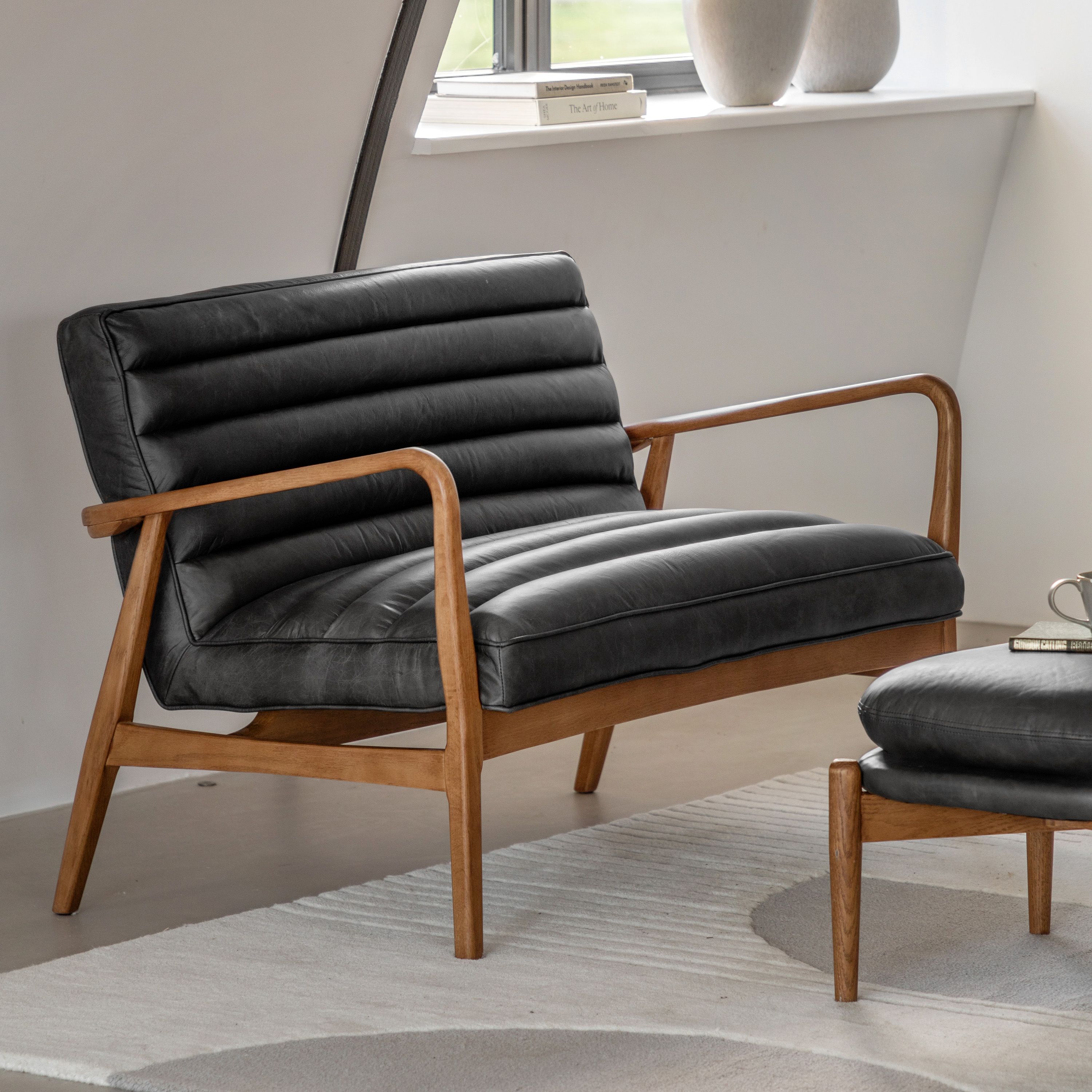 Datsun 2 Seater Sofa Antique Ebony - WowCornwall