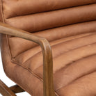 Datsun 2 Seater Sofa Vintage Brown Leather - WowCornwall