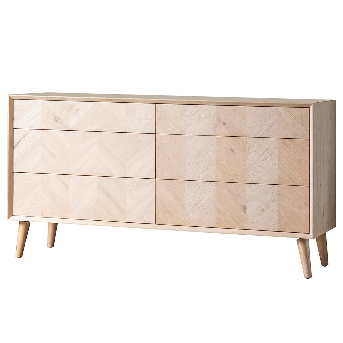 Ives 6 Drawer Chest 1340x450x700mm - WowCornwall