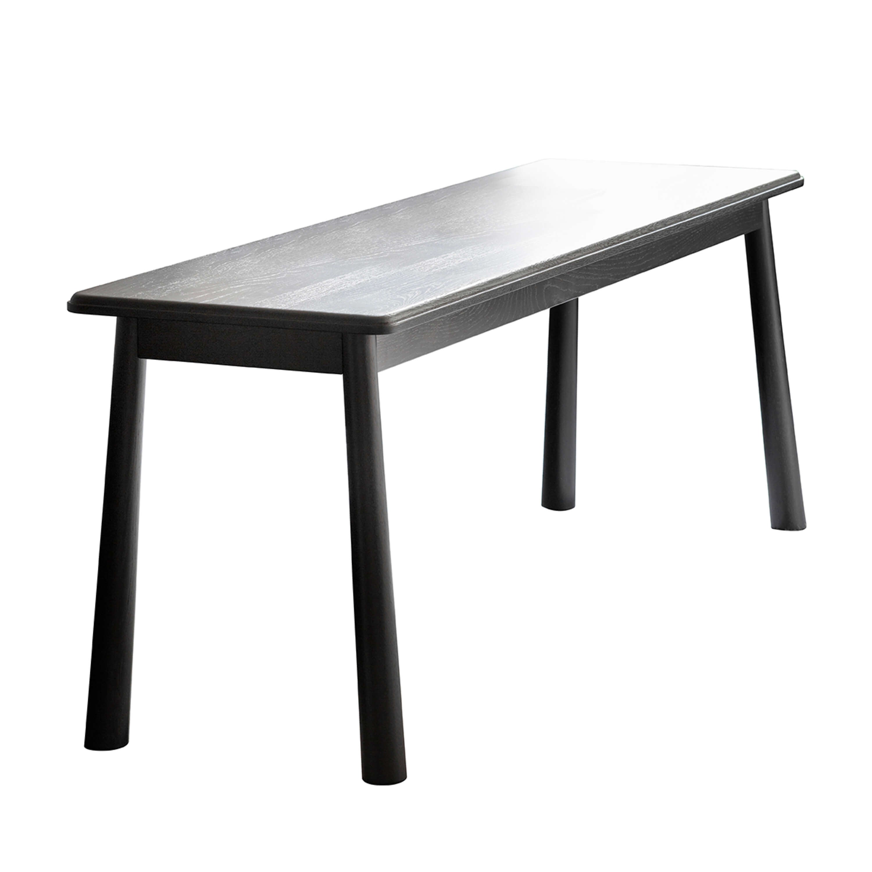 Winnard Dining Bench Black 1300x360x460mm - WowCornwall