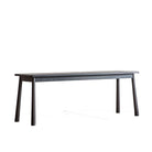 Winnard Dining Bench Black 1300x360x460mm - WowCornwall