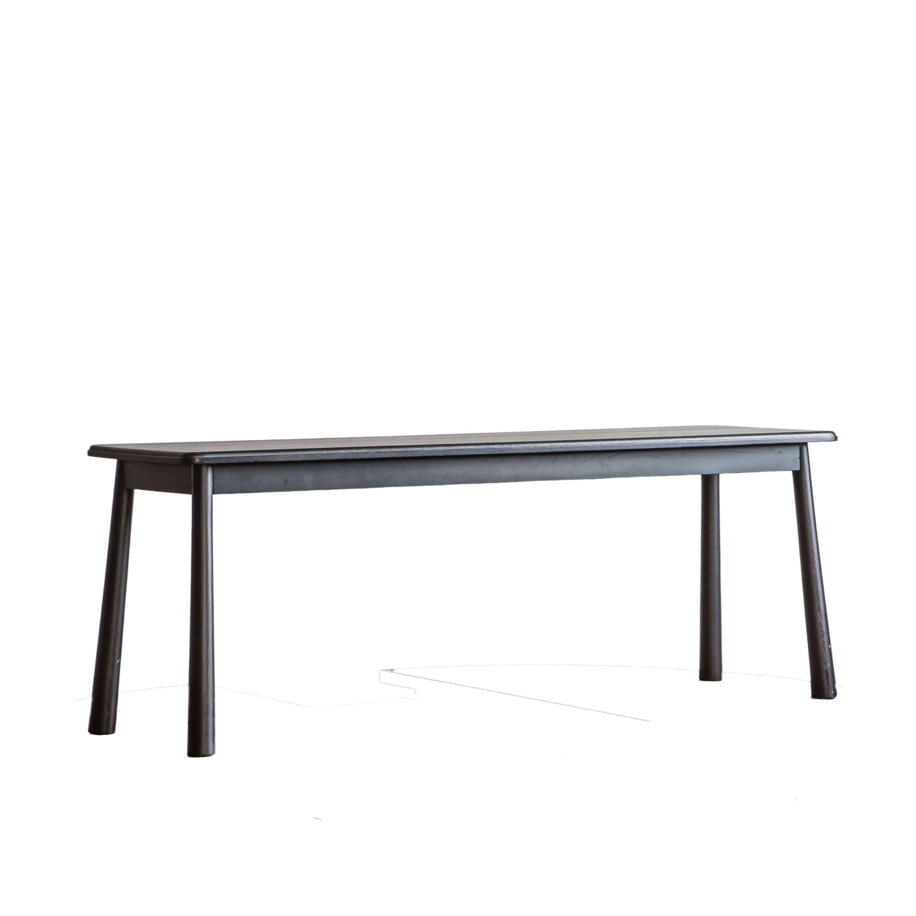 Winnard Dining Bench Black 1300x360x460mm - WowCornwall