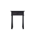 Winnard 1 Drawer Bedside Black 500x400x635mm - WowCornwall