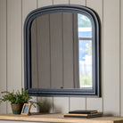 Sherwood Overmantle Mirror in lead or stone (w)940mm x (d)30mm x (h)940mm - WowCornwall
