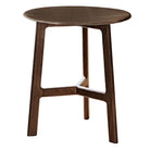 Mawes Round Side Table Walnut 500x500x575mm - WowCornwall