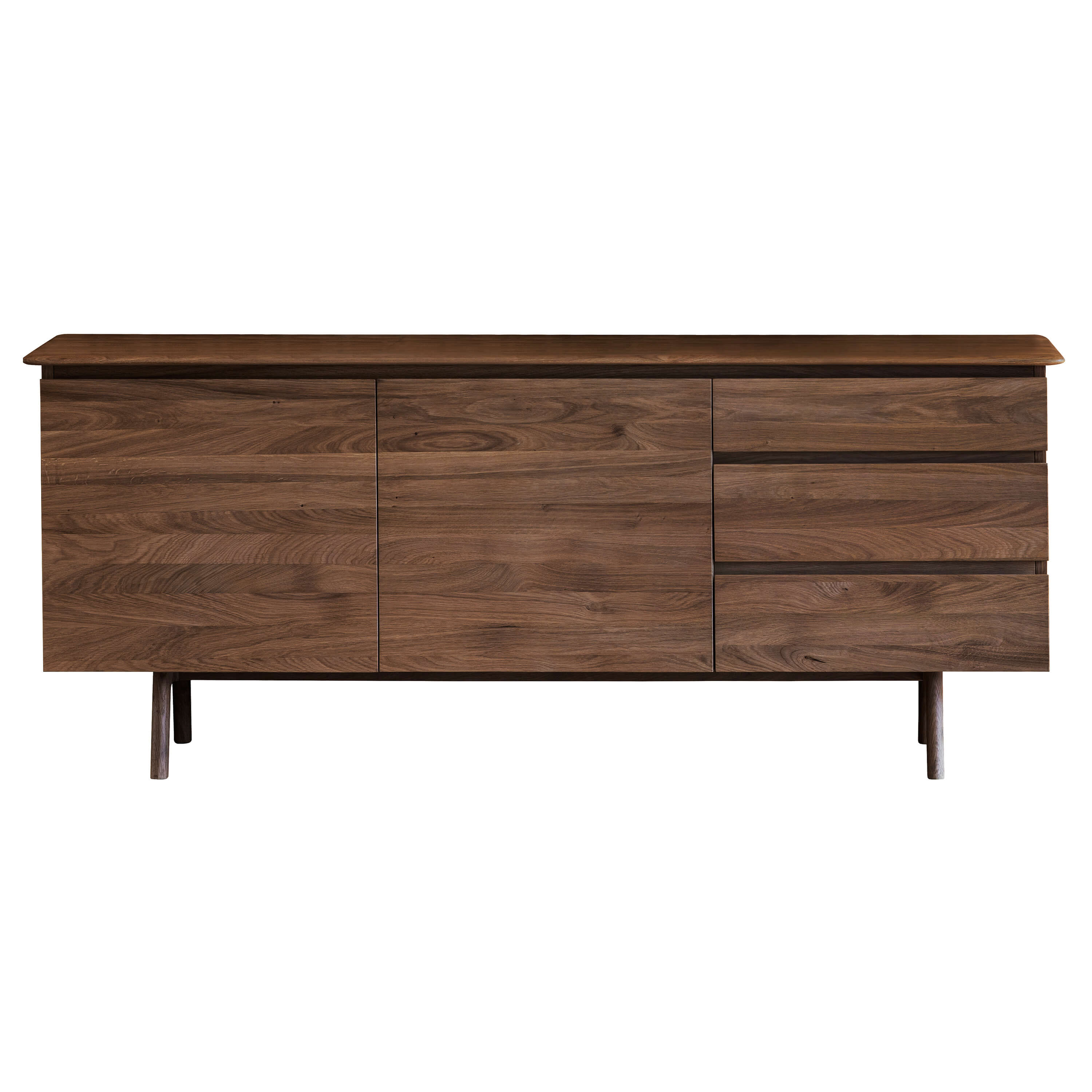 Mawes 2 Dr/3 Drwr Sideboard Walnut 1710x450x700mm - WowCornwall