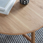 Lundy Round Coffee Table 900x900x400mm - WowCornwall