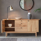 Lundy 2 Door 3 Drawer Sideboard 1500x450x710mm - WowCornwall