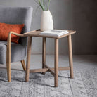 Lundy Side Table Grey 450x450x550mm - WowCornwall