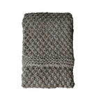 Moss Chunky Knitted Throw in Grey - WowCornwall