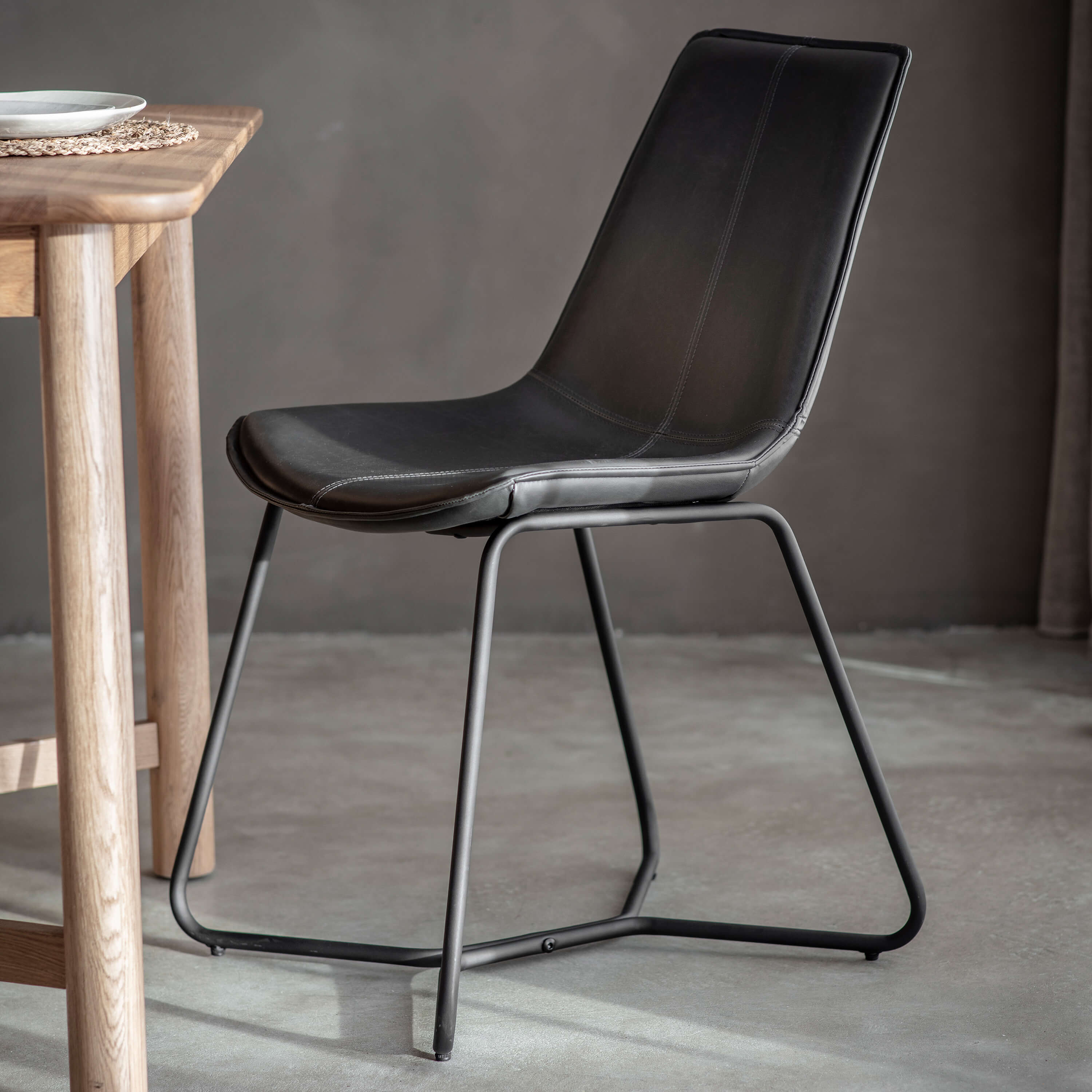 Hawking Chair Charcoal (2pk) 490x550x860mm - WowCornwall