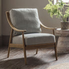 Reliant Armchair Natural Linen 620x830x880mm - WowCornwall