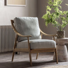 Reliant Armchair Natural Linen 620x830x880mm - WowCornwall