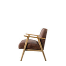 Neyland 2 Seater Sofa Vintage Brown Leather - WowCornwall